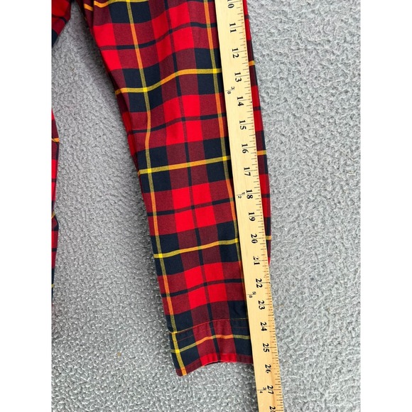 RALPH LAUREN Classic Fit Flannel Shirt Men Large Windowpane Plaid‎ Button Down - Picture 12 of 16